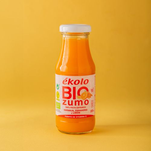 Zumo de naranja, zanahoria y limón Ecológico Ekolo 200ml