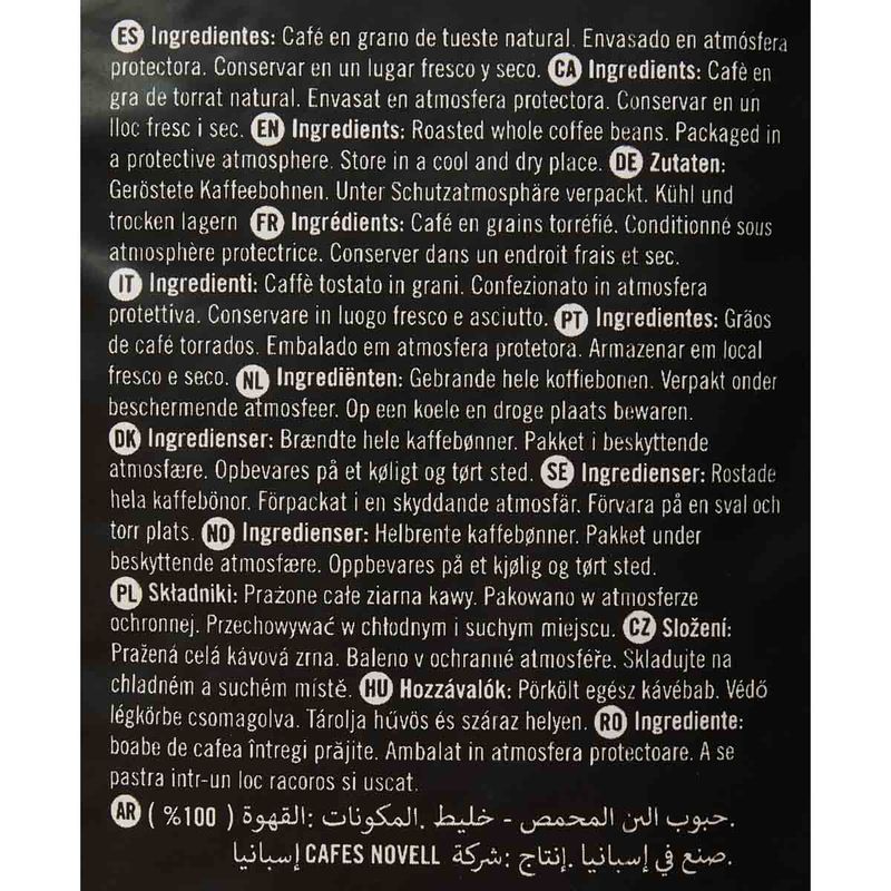 Etiqueta-10413-Cafe-grano-origen-India-Novell-250G