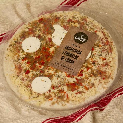 Pizza escalivada formatge cabra Ametller Origen 390g