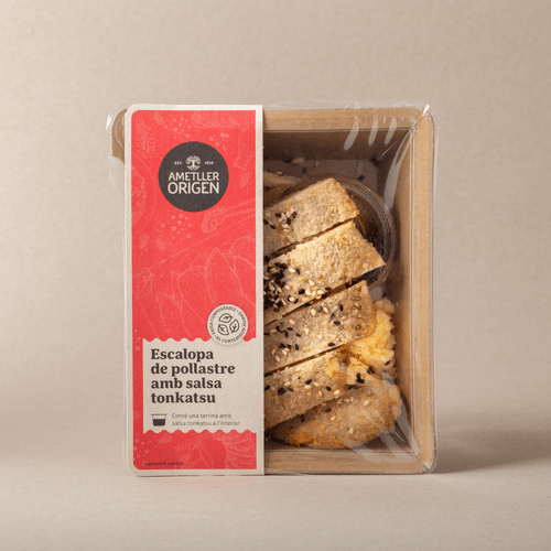 Escalopa de pollo con salsa tonkatsu Ametller Origen 250g
