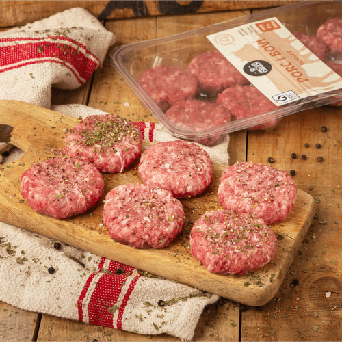 Mini burger de porc i boví Ametller Origen 35g - 8u.