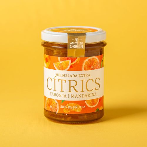 Mermelada de cítricos de naranja y mandarina Ametller Origen 230g