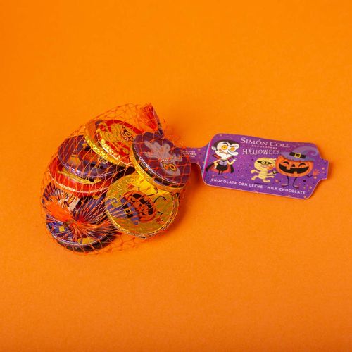 Monedas de chcolate con leche Halloween Simon Coll 53g