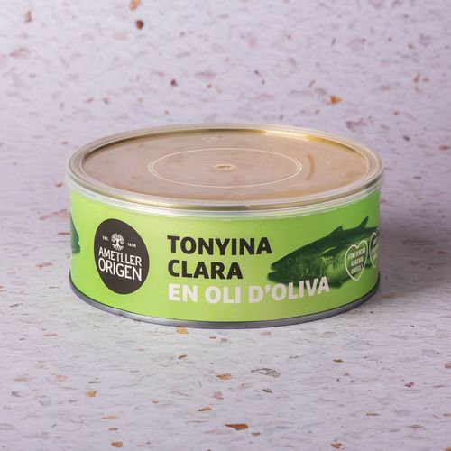 Tonyina clara en oli d'oliva Ametller Origen 650g