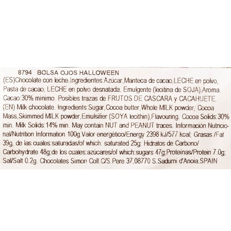 Bossa-ulls-Halloween-Simon-Coll-120g