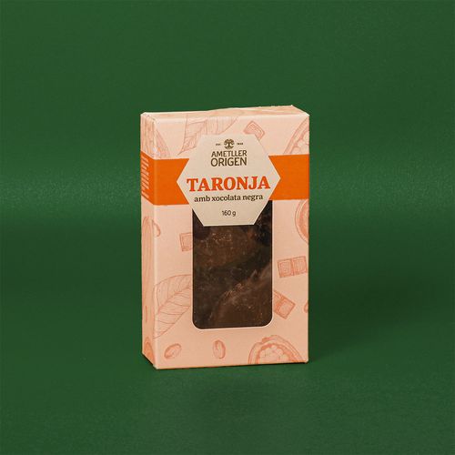Naranja confitada con chocolate negro Ametller Origen 160g