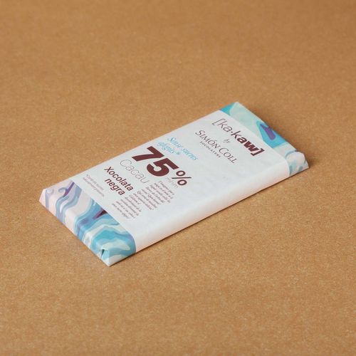 Chocolate negro 75% cacao sin azúcar ka·kaw 85 g
