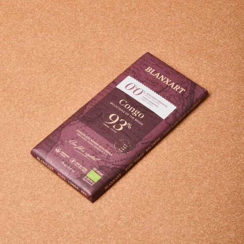 Chocolate negro Congo 93% sin azúcar ecológico Blanxart 75g