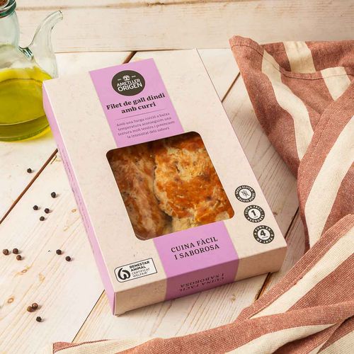 Solomillo de pavo con curry Ametller Origen 330 g