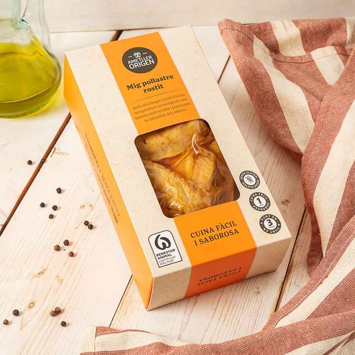 Medio pollo asado Ametller Origen 380g