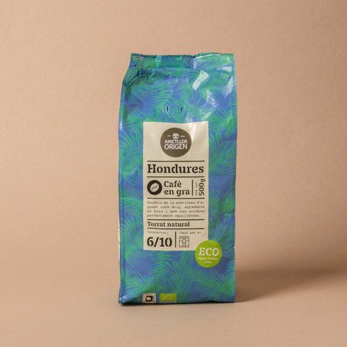Cafè en gra 100% ecològic Honduras Ametller Origen 500g