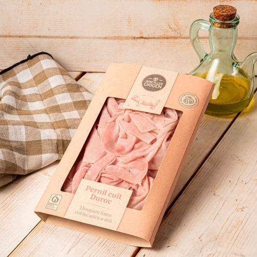 Jamón cocido Duroc cortado AO 100g