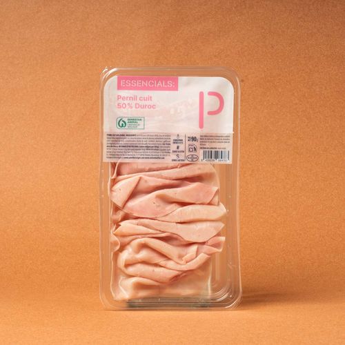 Jamón cocido 50% duroc Essencials 90 g