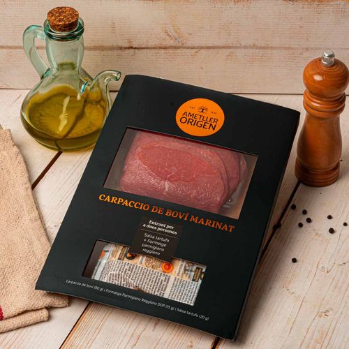 Carpaccio de boví marinat Ametller Origen 125g