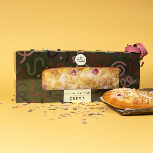 Coca de crema grande Ametller Origen 500g