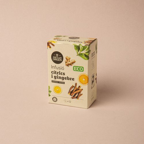 Infusión de cítricos y jengibre ecológico Ametller Origen 18g