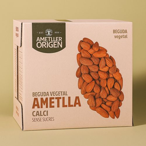 Bebida de almendra con calcio Ametller Origen 1l - caja 6uds.
