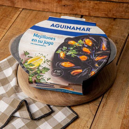 Mejillones en su jugo Aguinaga 500g