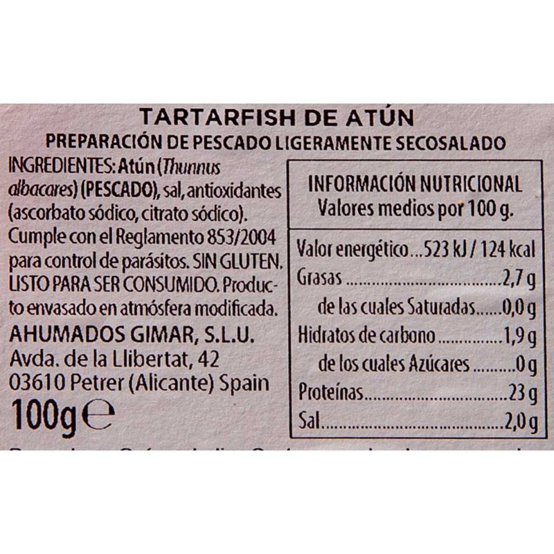Etiqueta-1230-Tartar-atun-GIMAR-100g