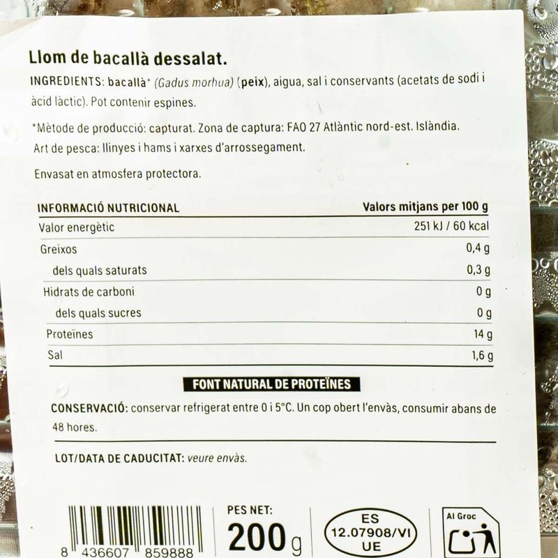 Etiqueta-11876-Lloms-de-bacalla-dessalat-Ametller-Origen-200g