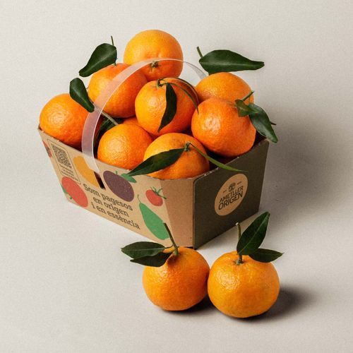 Mandarina hoja - bandeja a granel 2kg aprox.