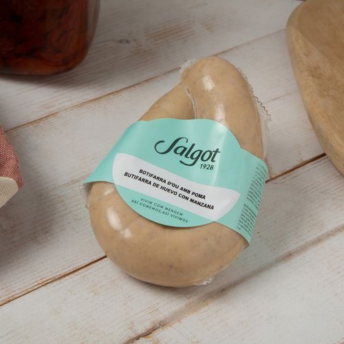 Butifarra de huevo y manzana caramelizada bandeja Salgot