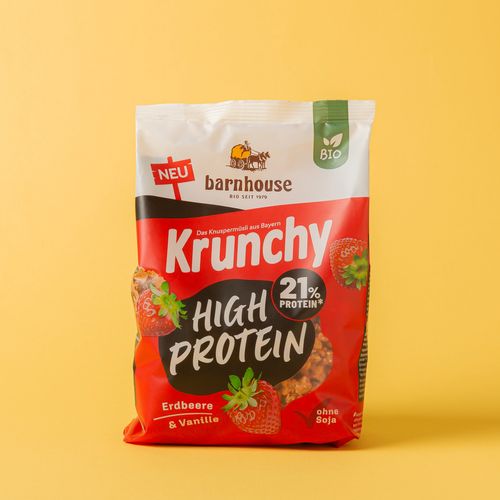 Krunchy maduixa proteic Barnhouse 450g