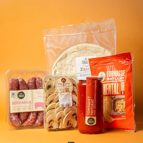 Lote de pizza con butifarra