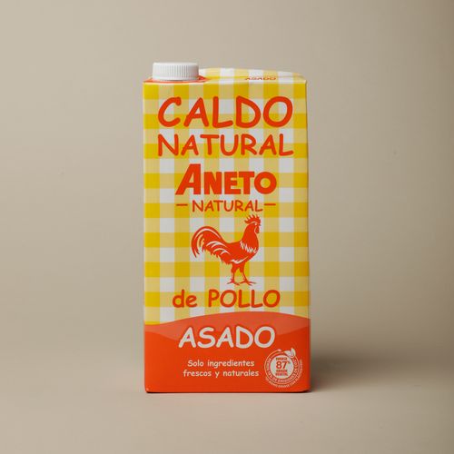 Caldo natural pollo asado Aneto 1L
