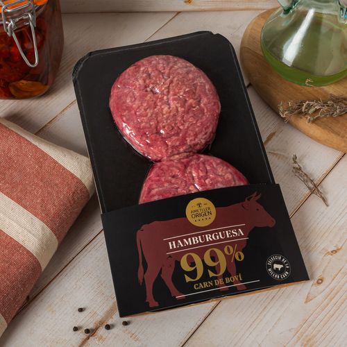 Hamburguesa 99% carn de boví Ametller Origen 150g - 2u.