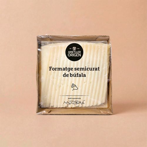 Formatge semicurat de búfala llescat Ametller Origen 160g